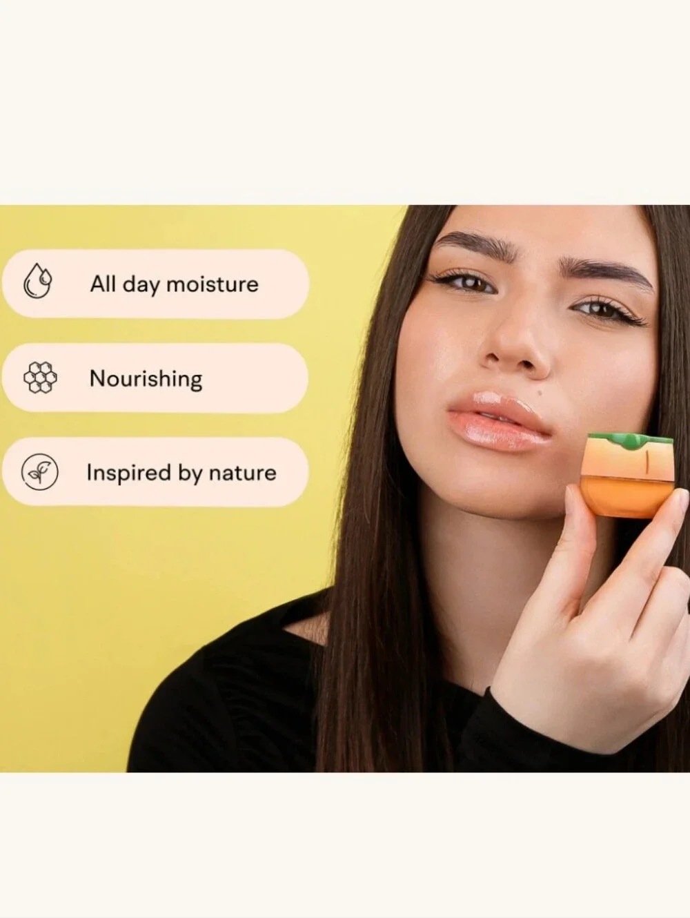 Bee Balm Lip Balm in Peach